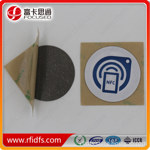 Long read distance NFC anti-metal stickers/labels